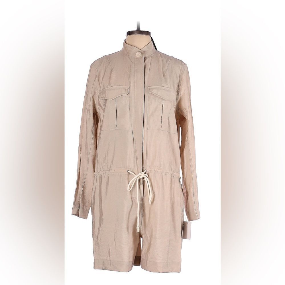 NWT Lulus “Got My Approval” Beige Utility Romper